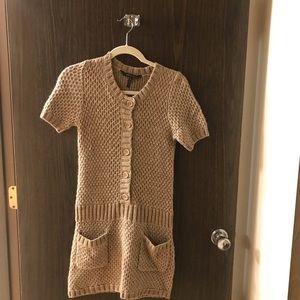 Light brown BCBG sweater dress